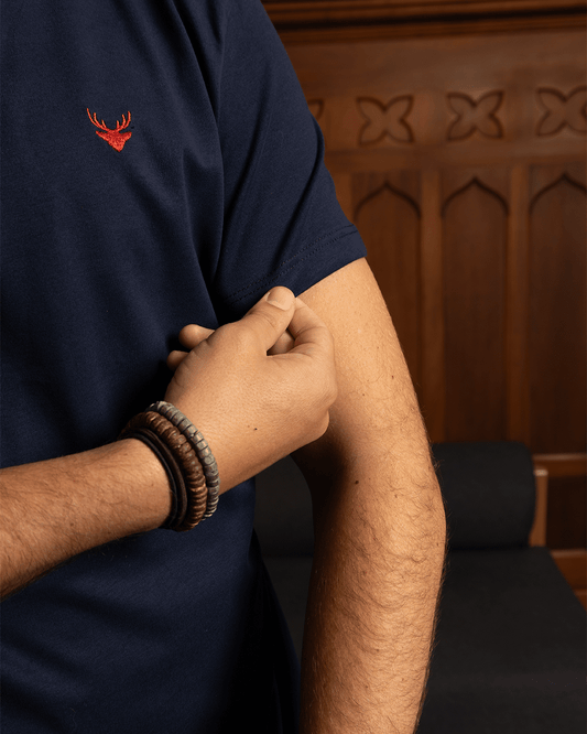 Camiseta Basica Azul Osc