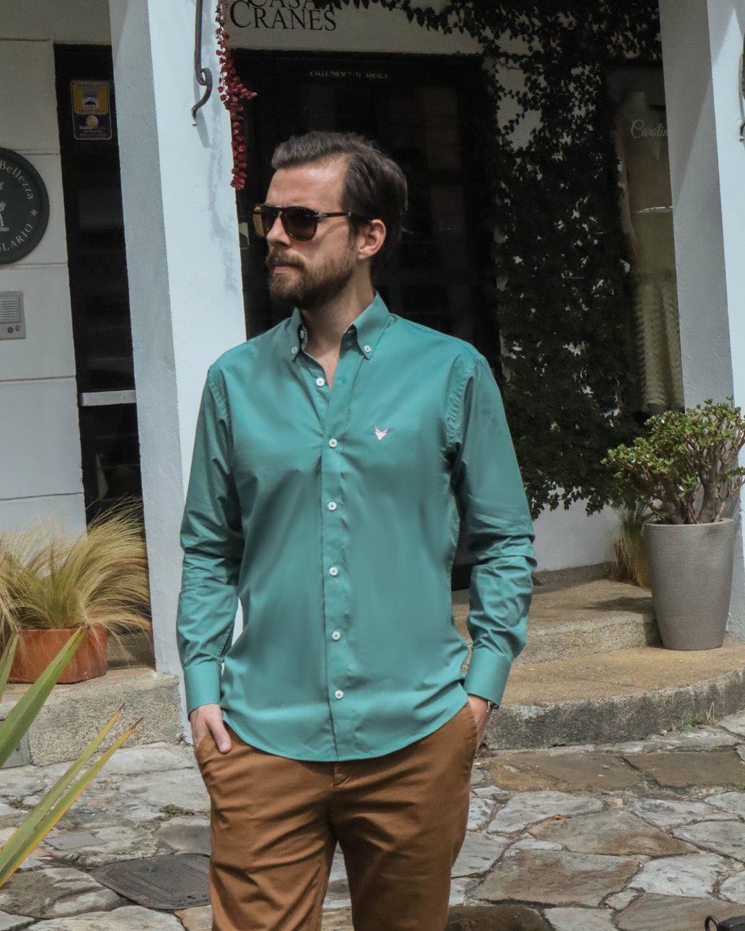 Camisa Verde Esmeralda