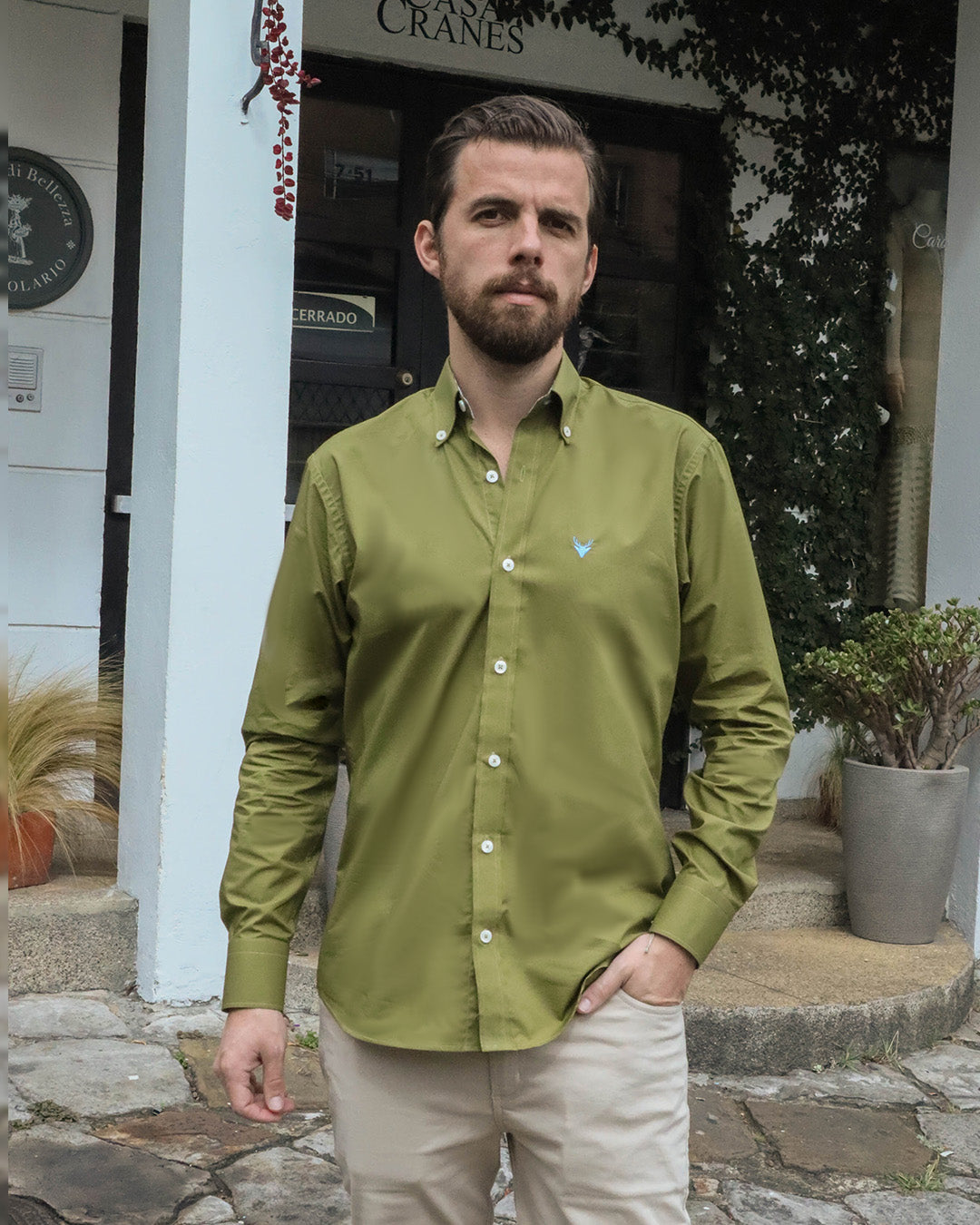 Camisa Verde pistacho