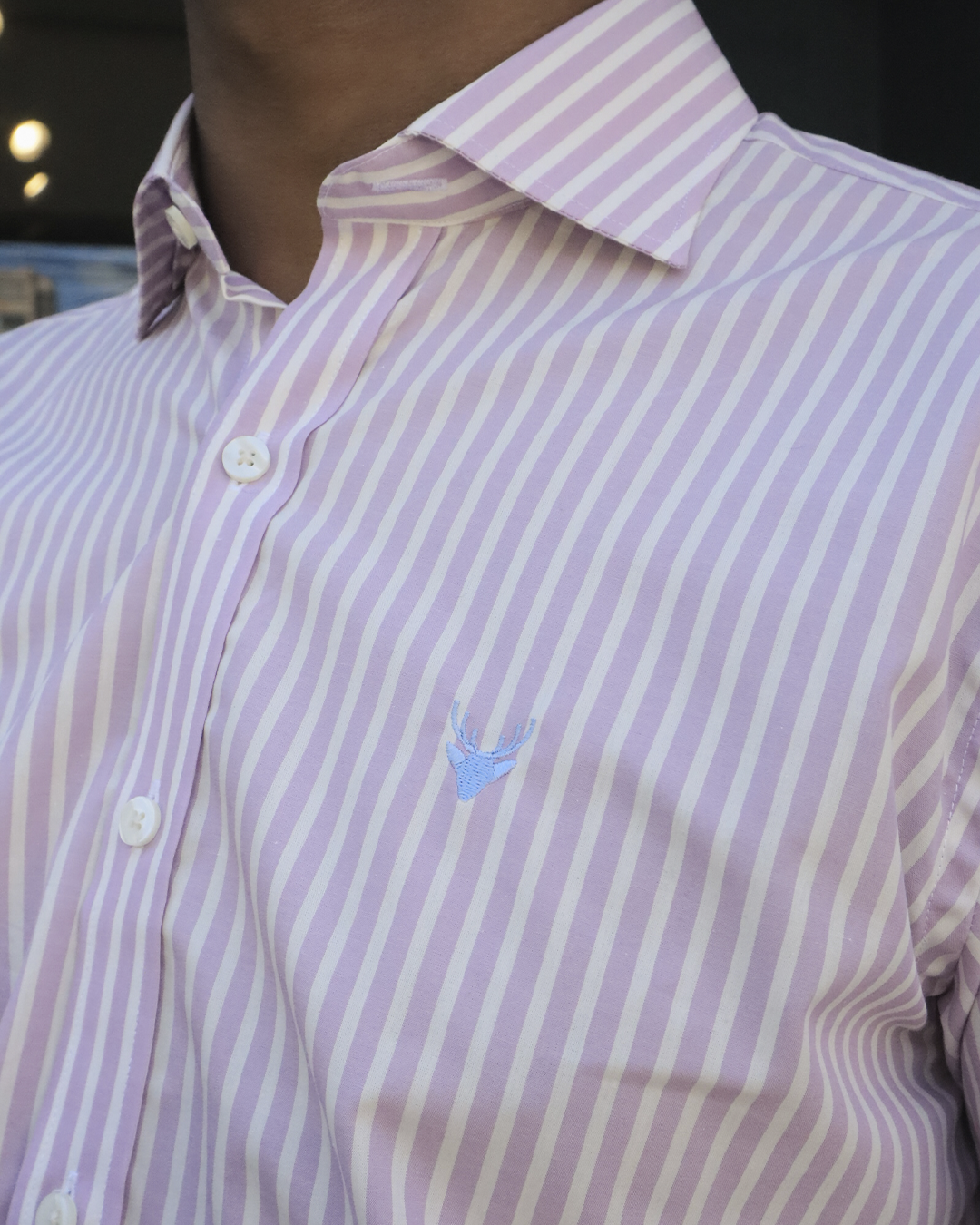 Camisa Líneas Lila