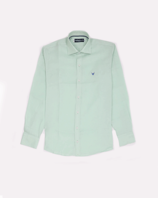 Camisa Lino Verde Menta