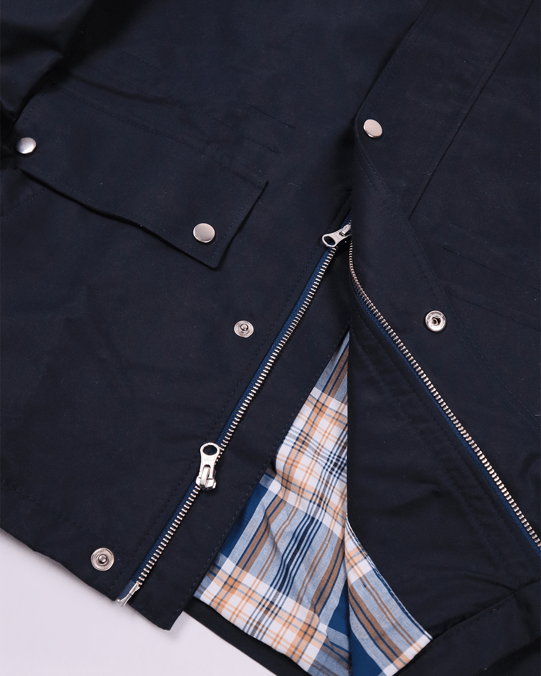 Chaqueta Gales Azul Oscuro Con Pana