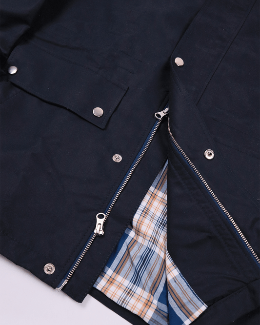 Chaqueta Gales Azul Oscuro Con Pana