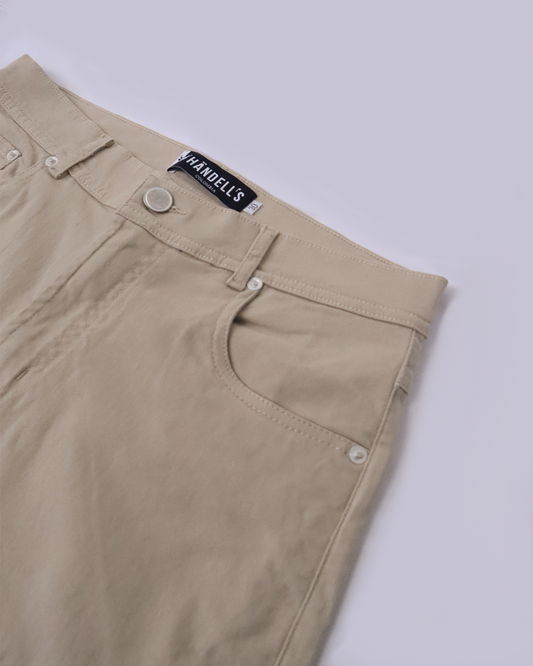 Pantalón 5 Bolsillos Beige
