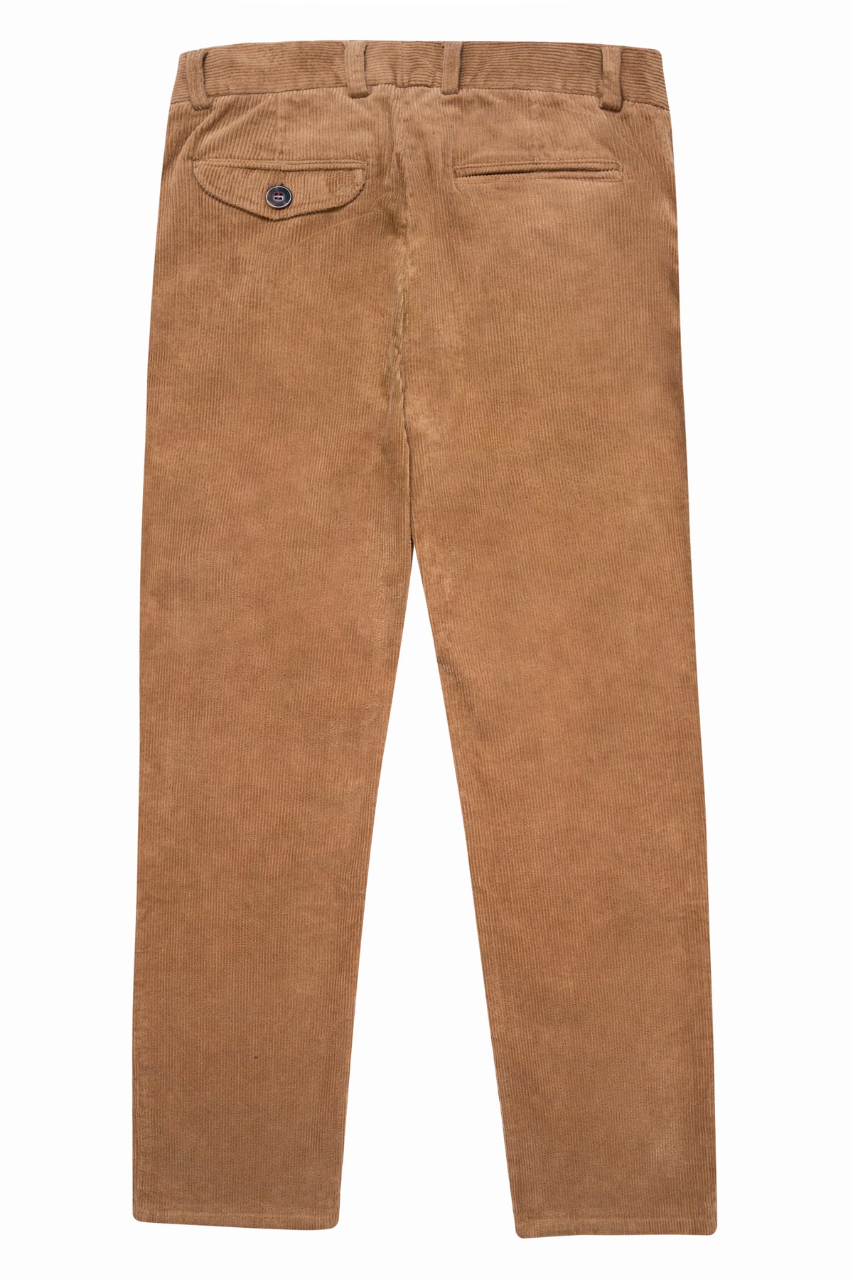 Pantalón De Pana Chino Con Prenses Camel
