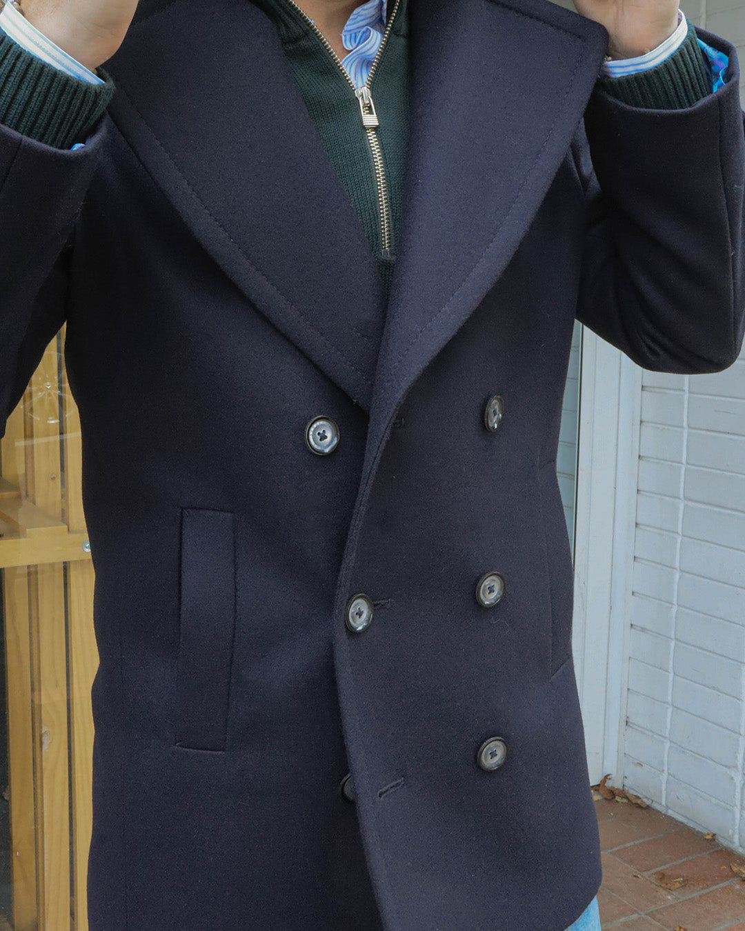 Abrigo Peacoat Azul