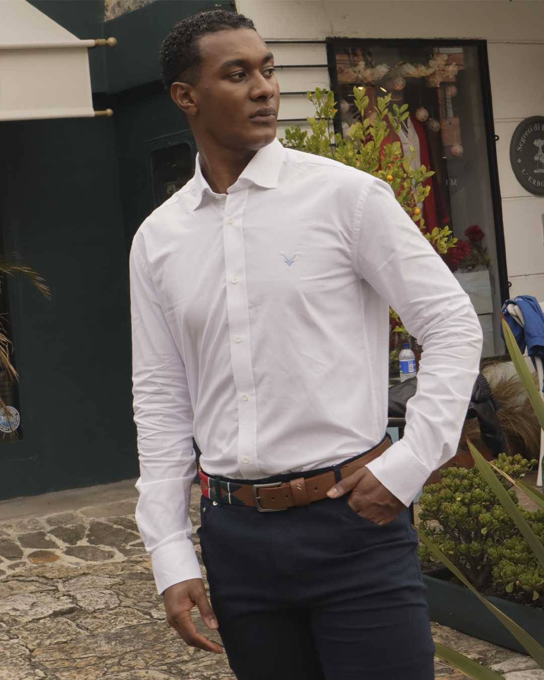 Camisa Cuello Frances Blanca