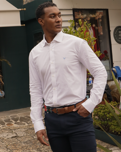 Camisa Cuello Frances Blanca