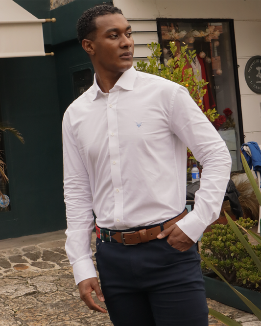 Camisa Cuello Frances Blanca