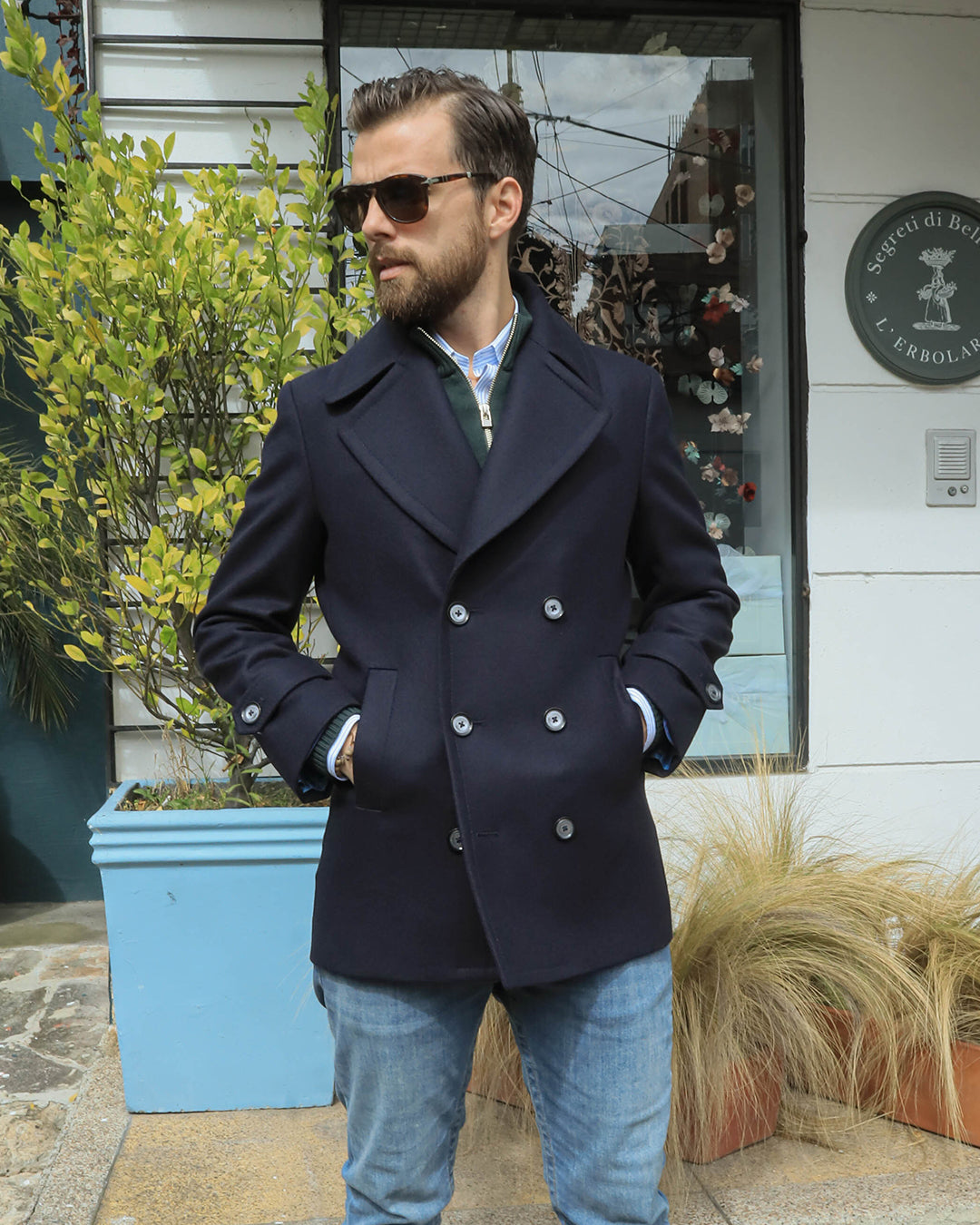 Abrigo Peacoat Azul