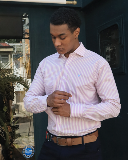 Camisa Líneas Lila