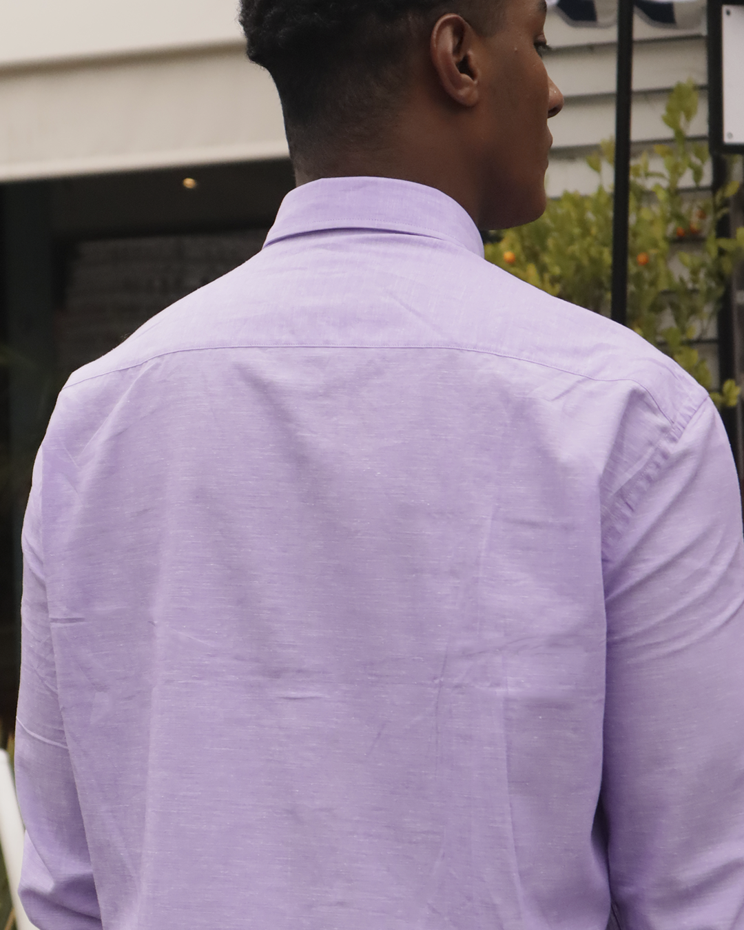 Camisa Lila Cuello Botton Down