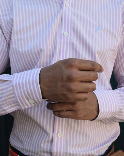 Camisa Líneas Lila