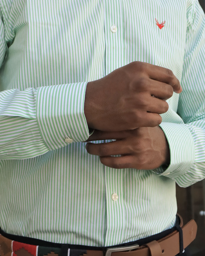 Camisa Líneas Verde