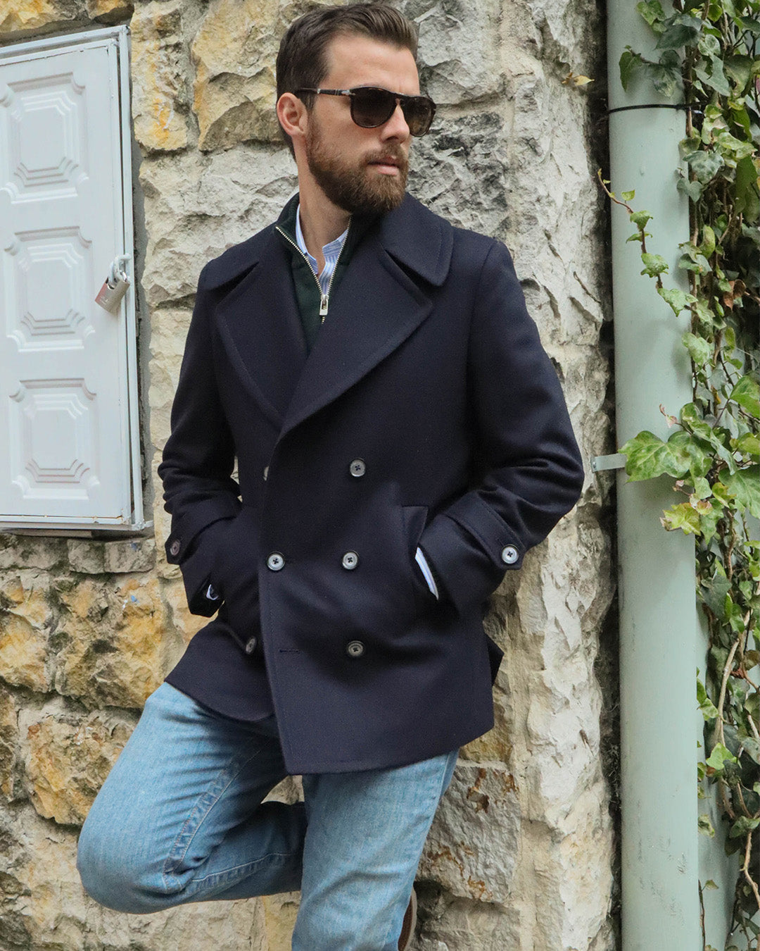 Abrigo Peacoat Azul