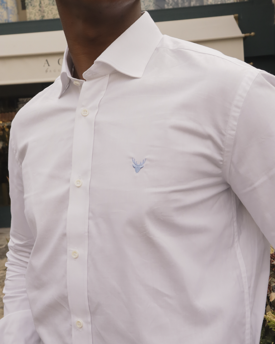 Camisa Cuello Frances Blanca