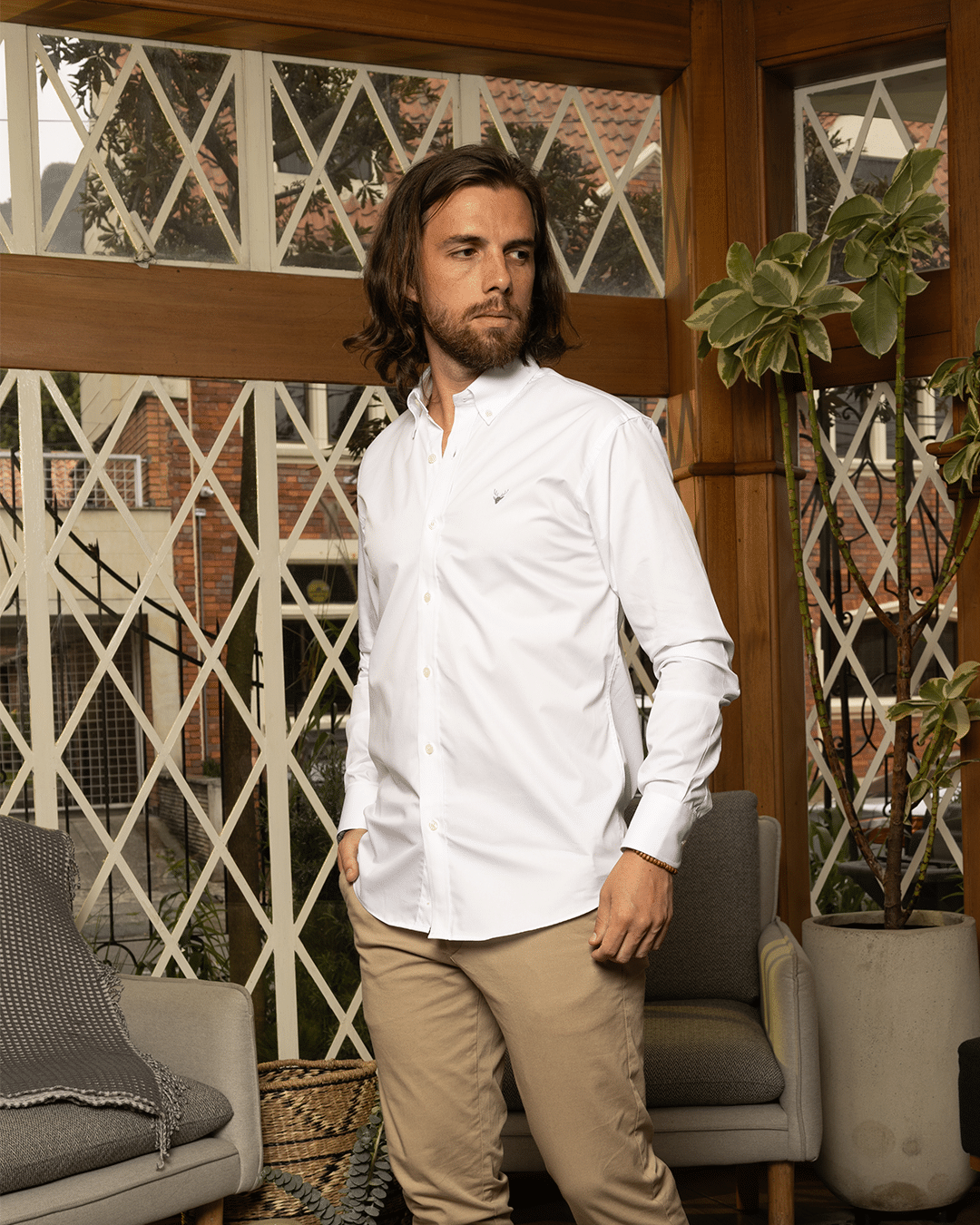 Camisa Blanca Cuello Down