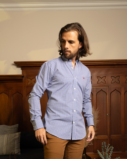 Camisa Cuadros Azul