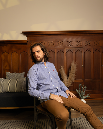 Camisa Cuadros Azul