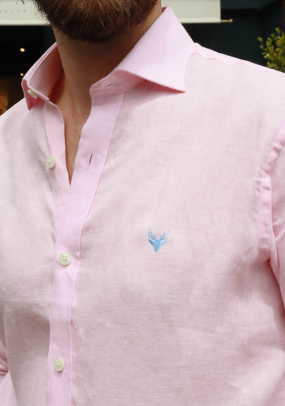 Camisa Lino Rosada CF